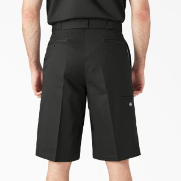 Dickies Loose Fit Flat Front Work Shorts, 13" - 42283 - Black - Picture 2 of 2
